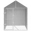 vidaXL Perrera de exterior con toldo acero galvanizado plata 2x2x2,5 m, , large indicador imagen numero 2